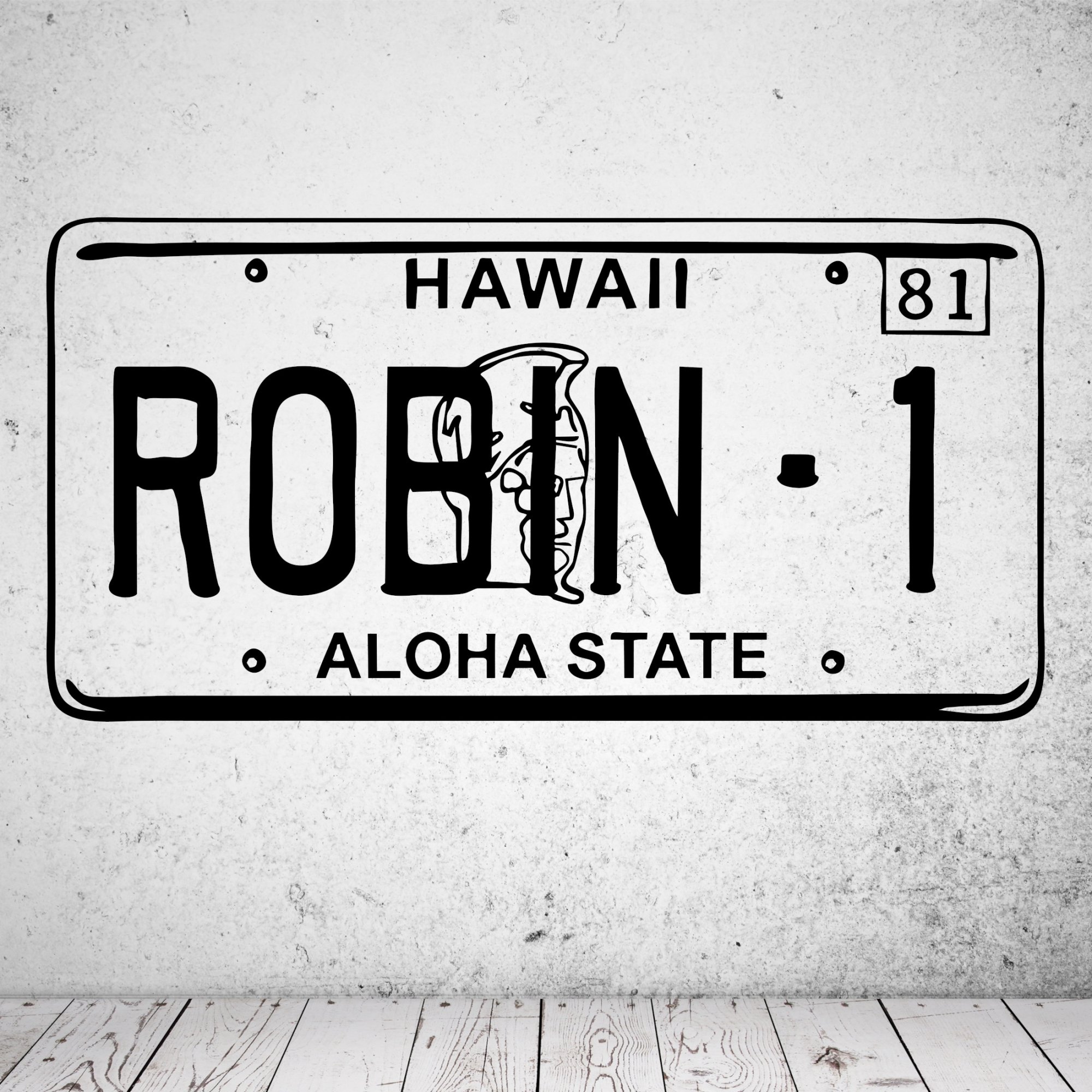 46248 Magnum - Robin1 Nummernschild Wandsticker 46248 Magnum - Robin1 Nummernschild Wandsticker